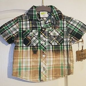 Acid Washed Button Up